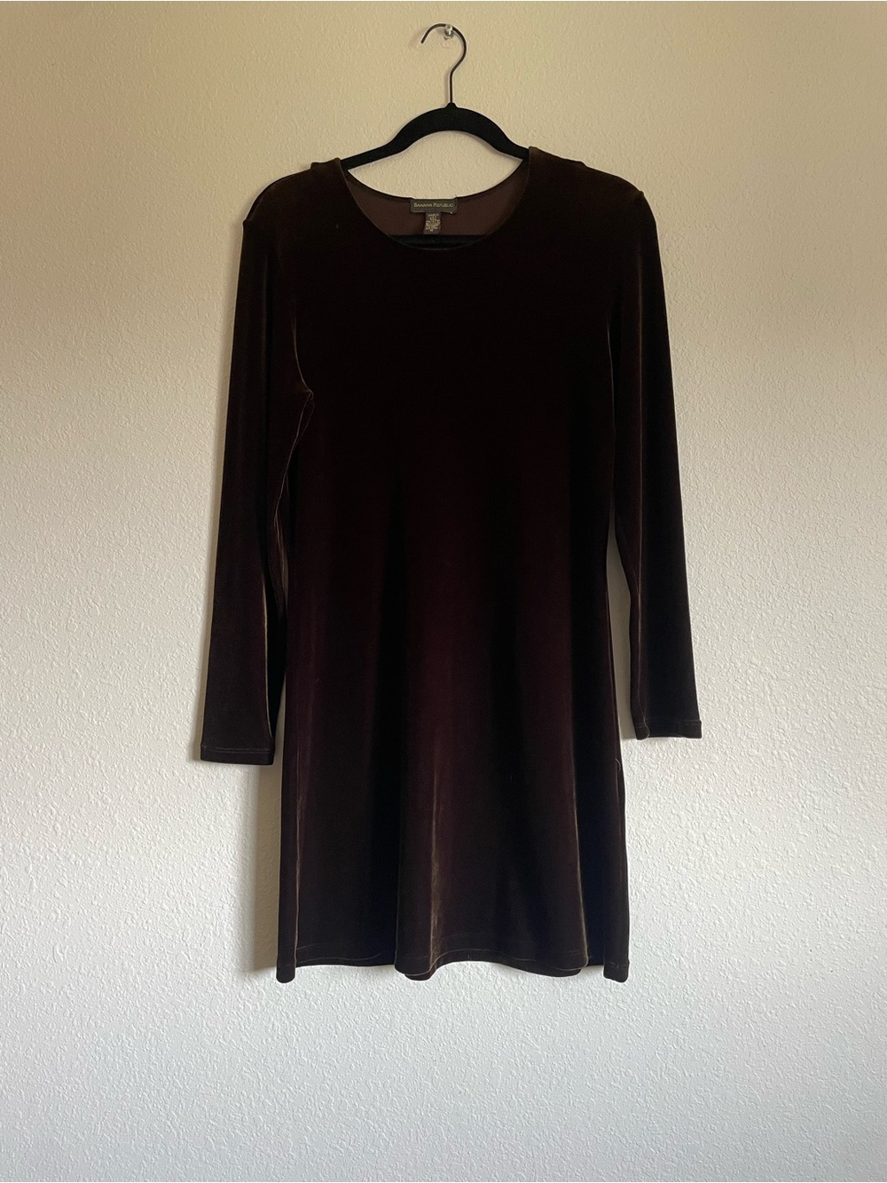 Banana Republic Brown Velvet Mini Dress